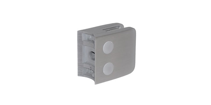 Modell 140 - Zink roh Glasklemme / Glashalter 52 x 52 x 32,5 mm