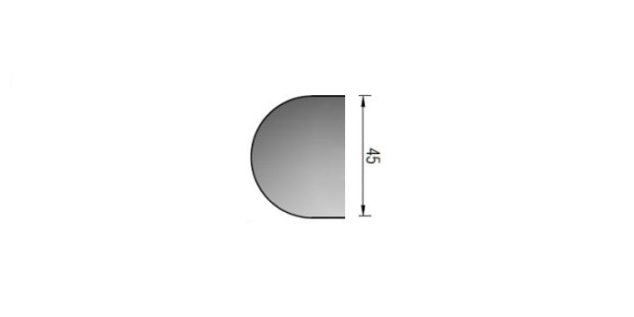 Modell 521 - V2A Edelstahl Glasklemme 82 x 45 x 30 mm - 90°