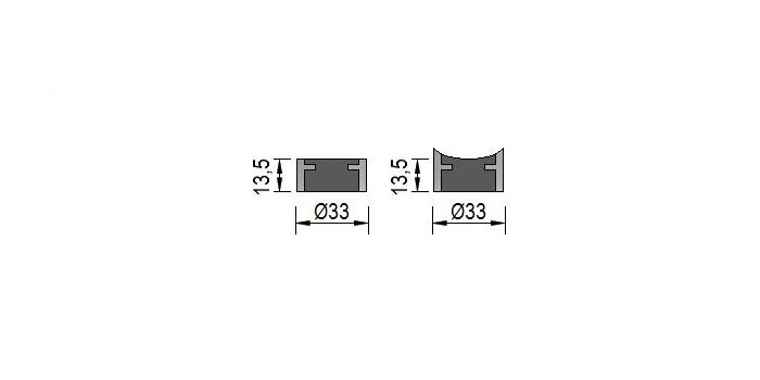 V2A Edelstahl Anschlussstück für Glasklemme Modell 950 & 951